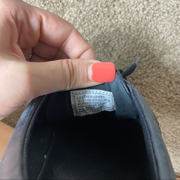 Tory Burch Black Leather Sneakers - Picture 6 of 9